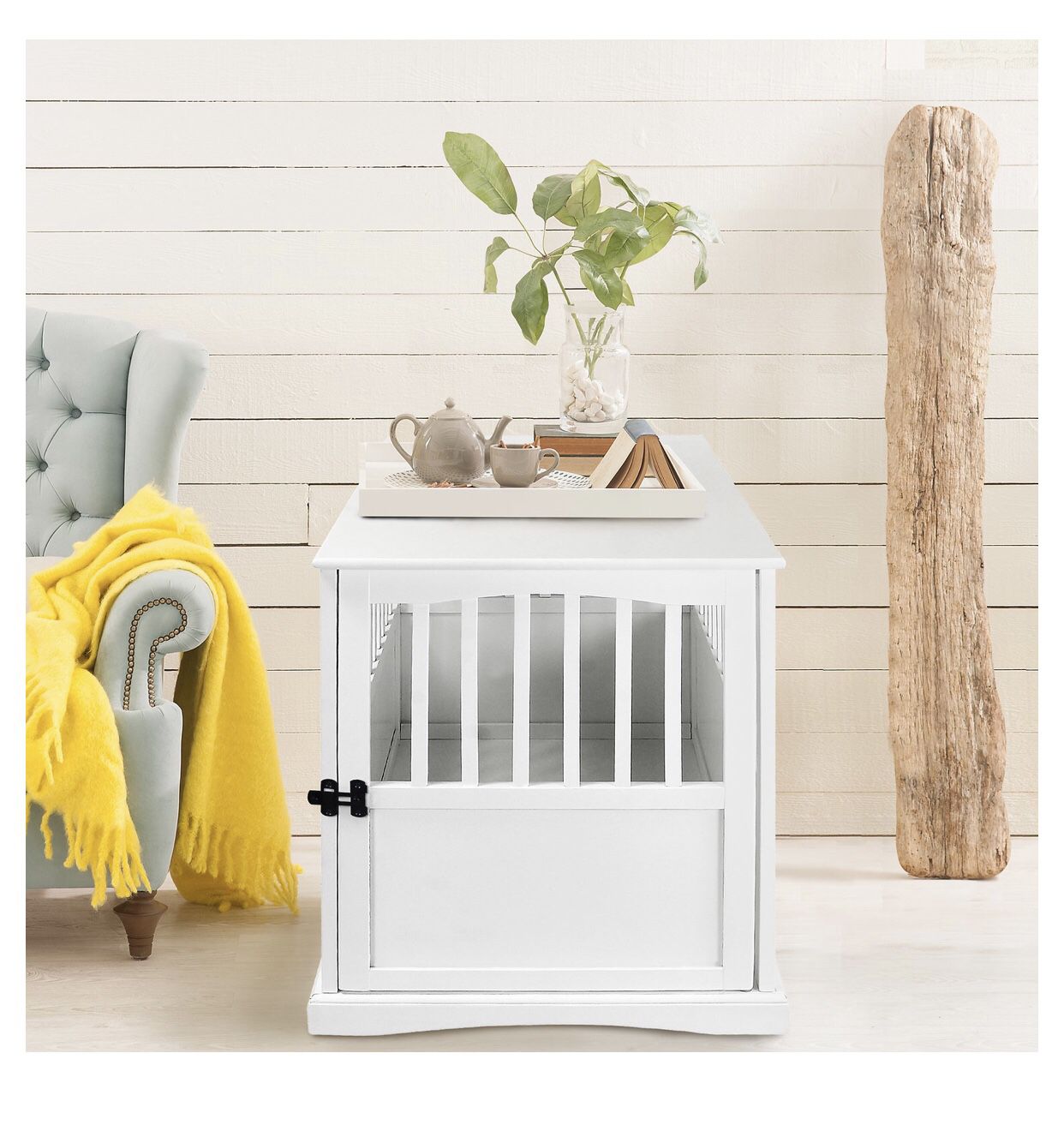 Casual Home End Table Dog Crate - Only 1 White 