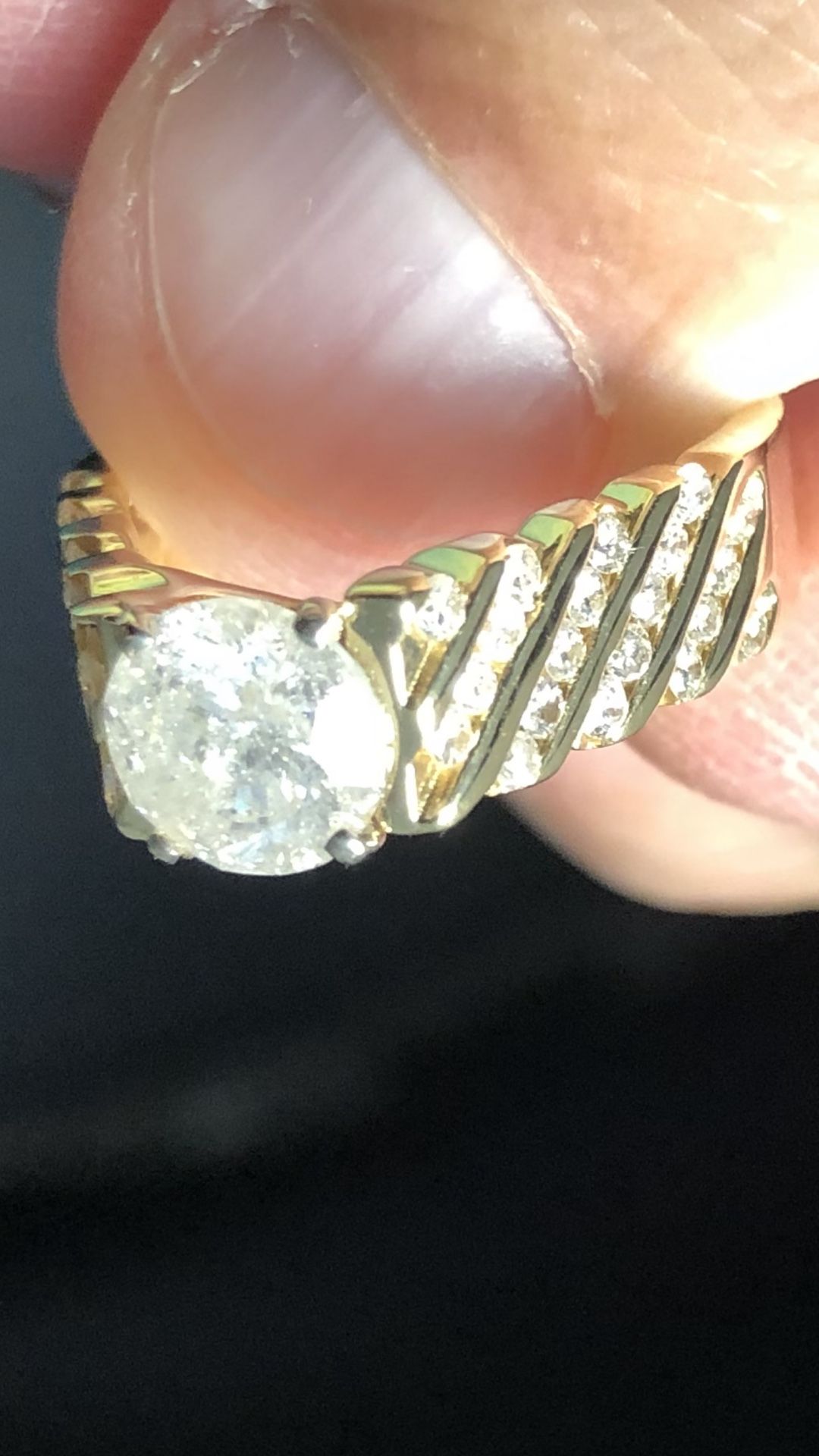 2.61ctw 14kt Diamond Engagement Ring (center 1.51cts )