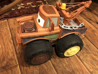Push and Pull Up To 200 Pounds! Disney Pixar Cars 3 Tow Mater Truck 