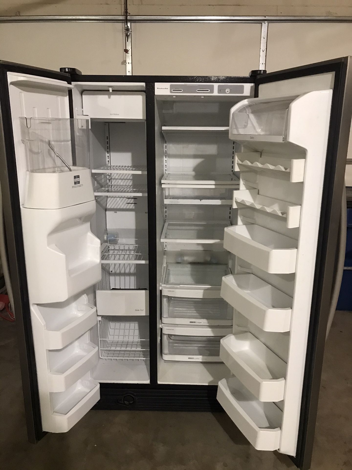 Kitchen aid stainless steel refrigerator