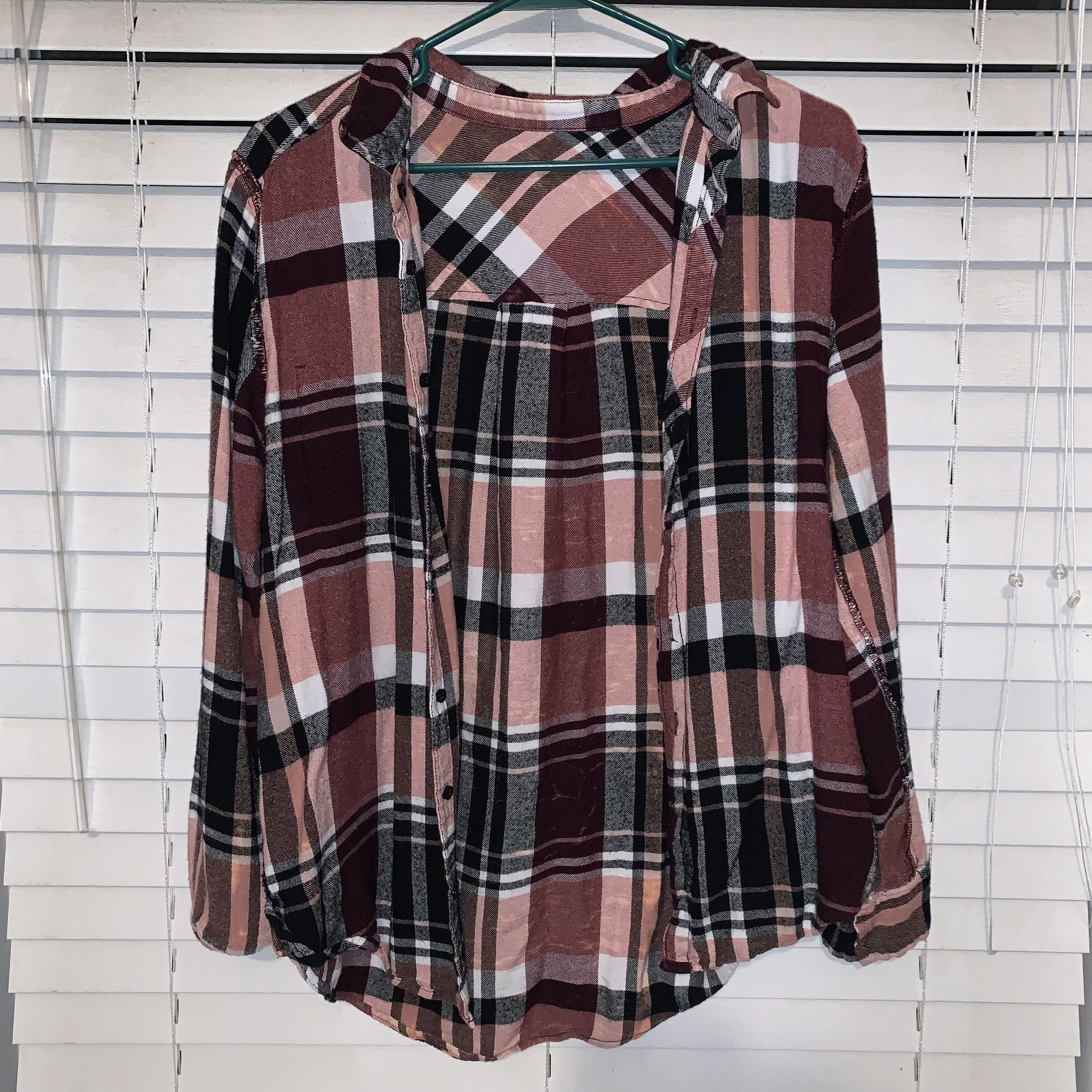 Pink Long Sleeve Flannel 