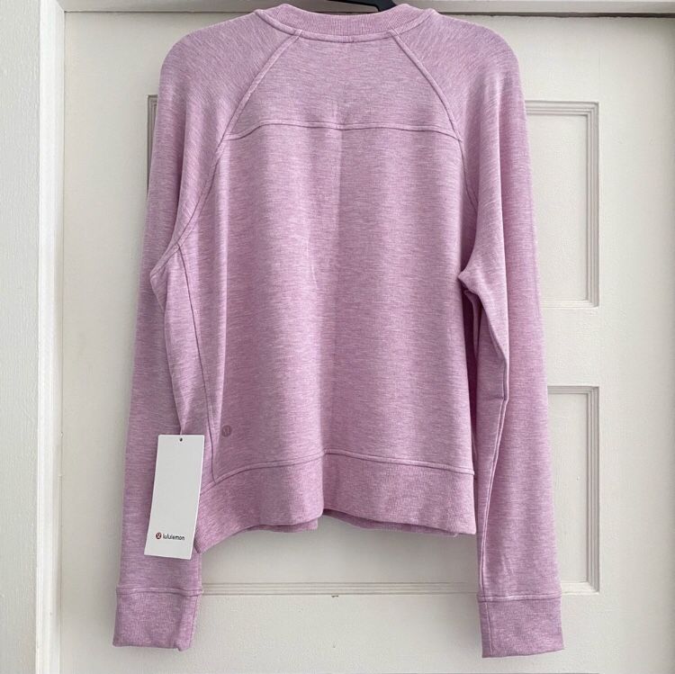 Lululemon Warm Down Crew in Heather Pink NWT sz 12