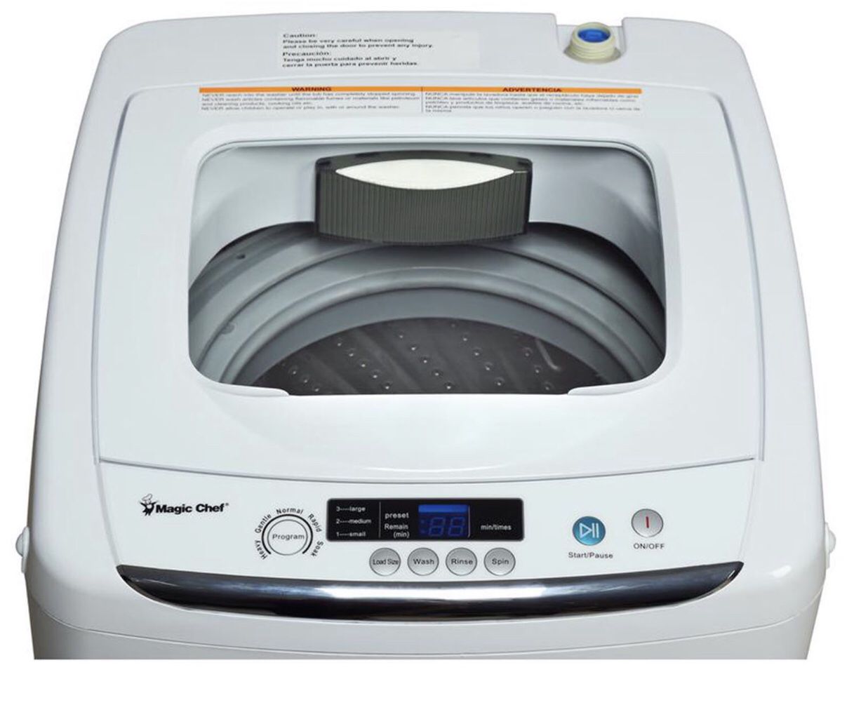 Magic Chef 0.9 cu. ft. Compact Top load Washer, White