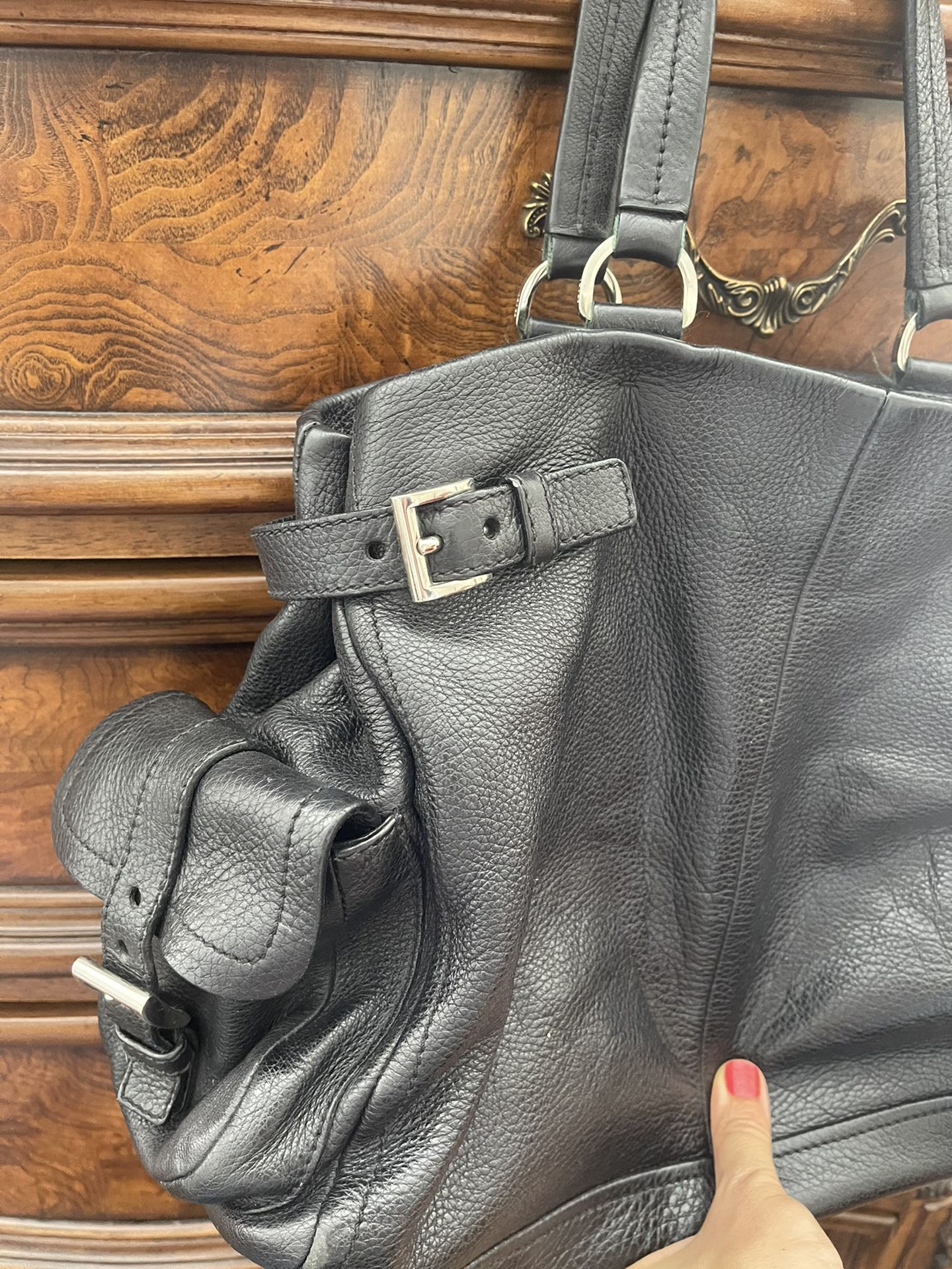 Prada Black Leather Bag Purse Great Condition  Reduced 