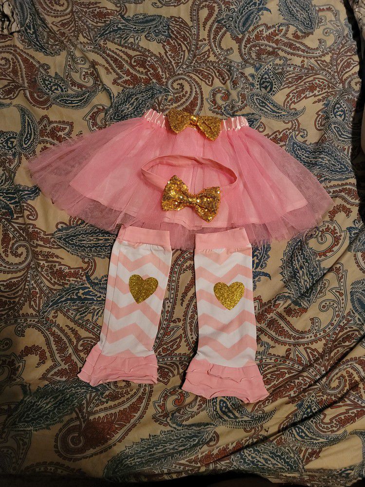 One Year Birthday Girl Outfit 