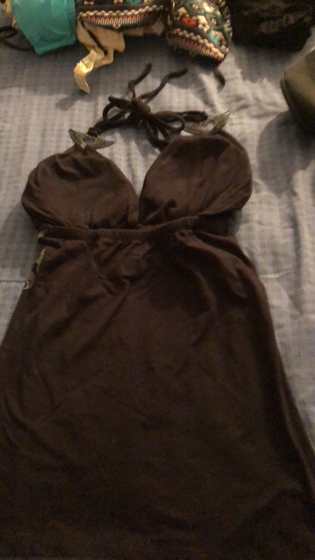 BRAND NEW W/TAGS HUSTLER HONEY WOMENS/JRS HALTER TOP