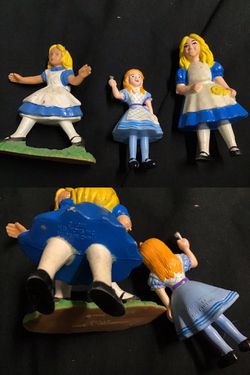 Alice In Wonderland Vintage Figurines Yarto Trade HG Toys Disney Thumbnail