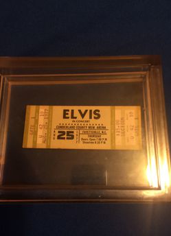 Concert ticket to see ELVIS Thumbnail