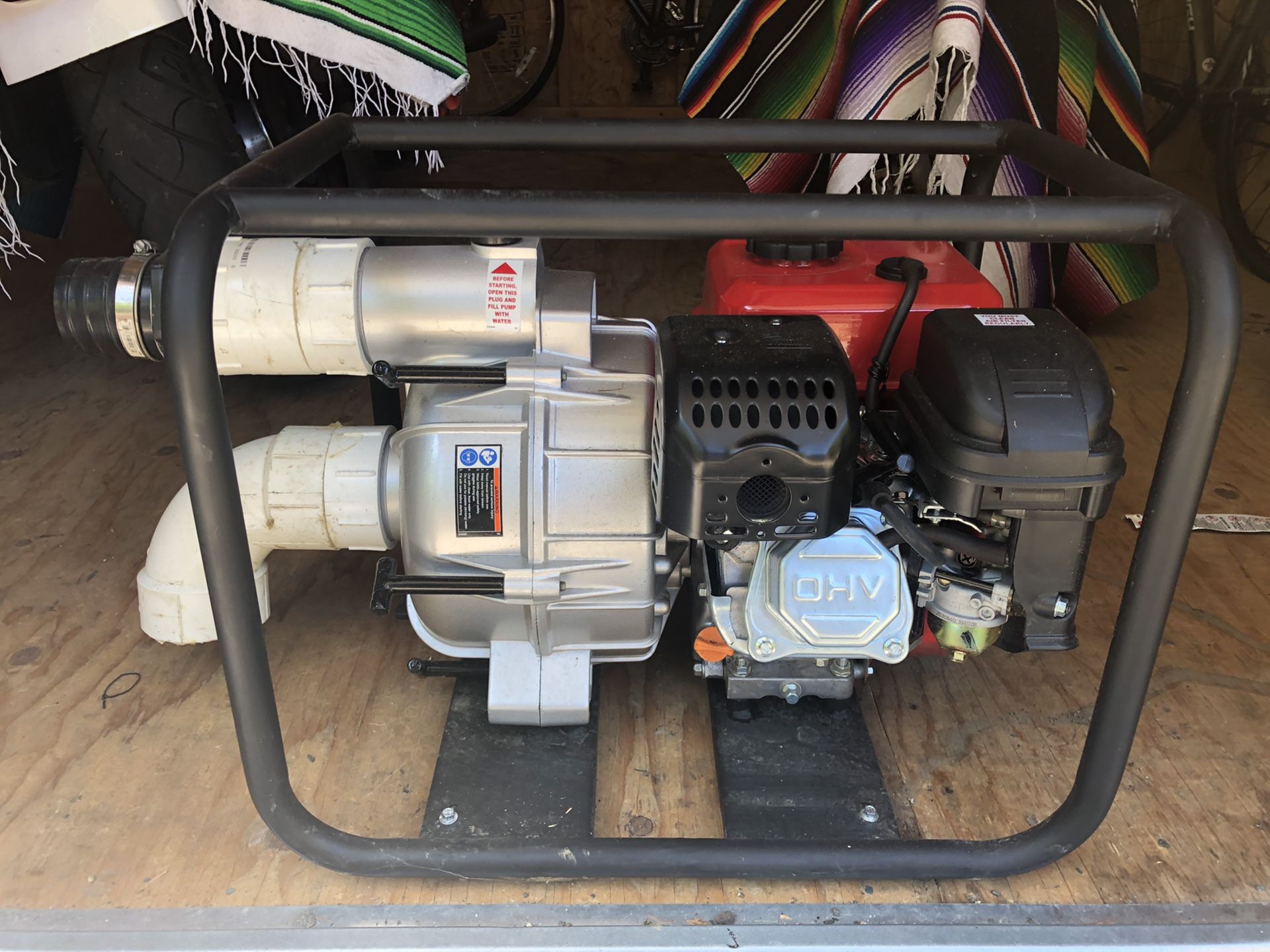 PREDATOR 3 In. 212cc Gasoline Engine SemiTrash Water Pump 290 GPM
