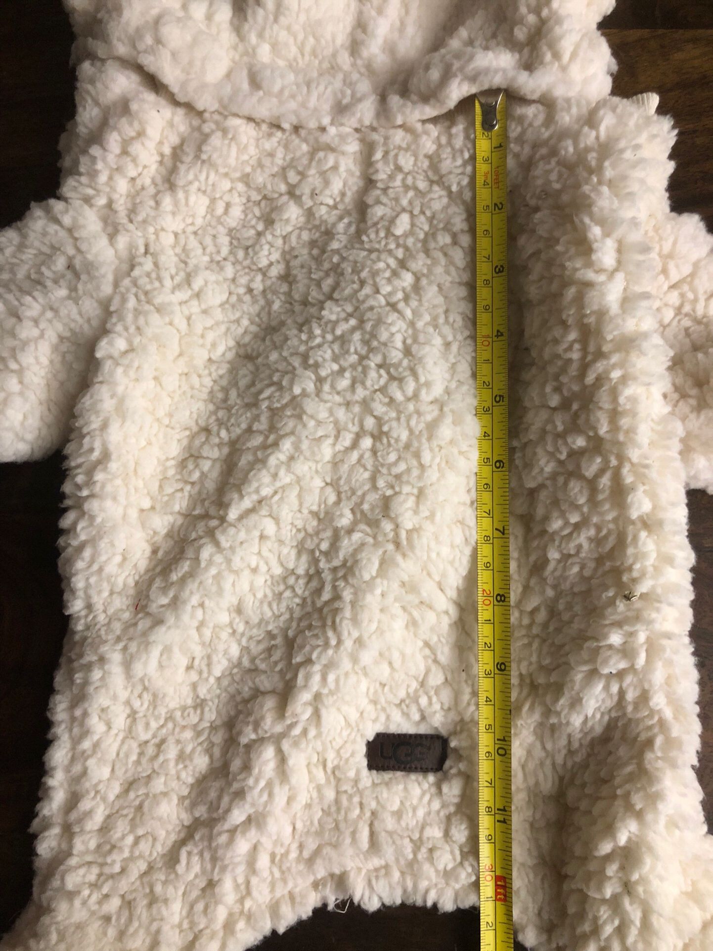 Ugg Dog Sherpa Coat/Costume Removeable Hood Size Medium