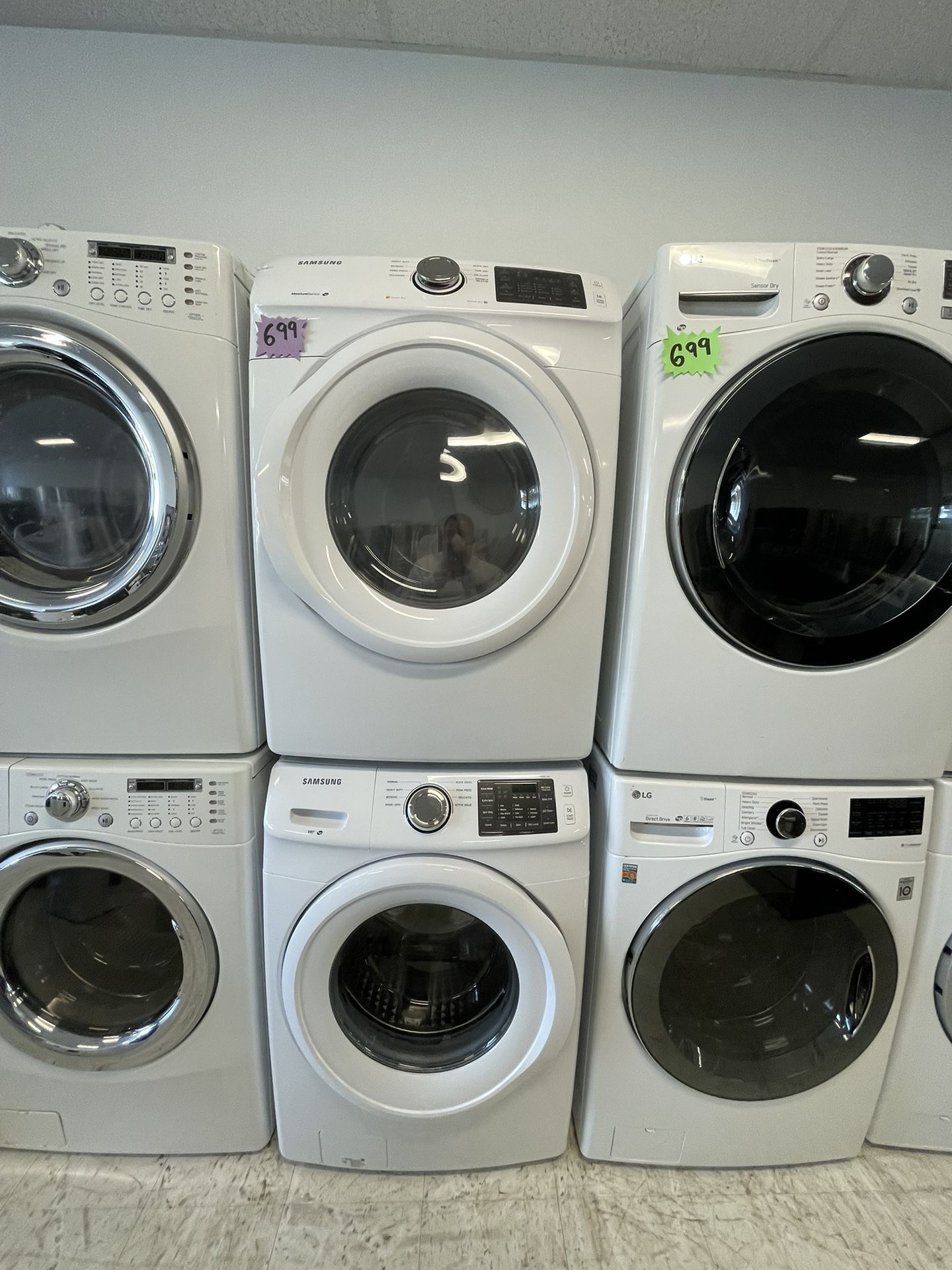 Samsung Front Load Washer And Electric Dryer Set Used Good Condition With 90days Warranty