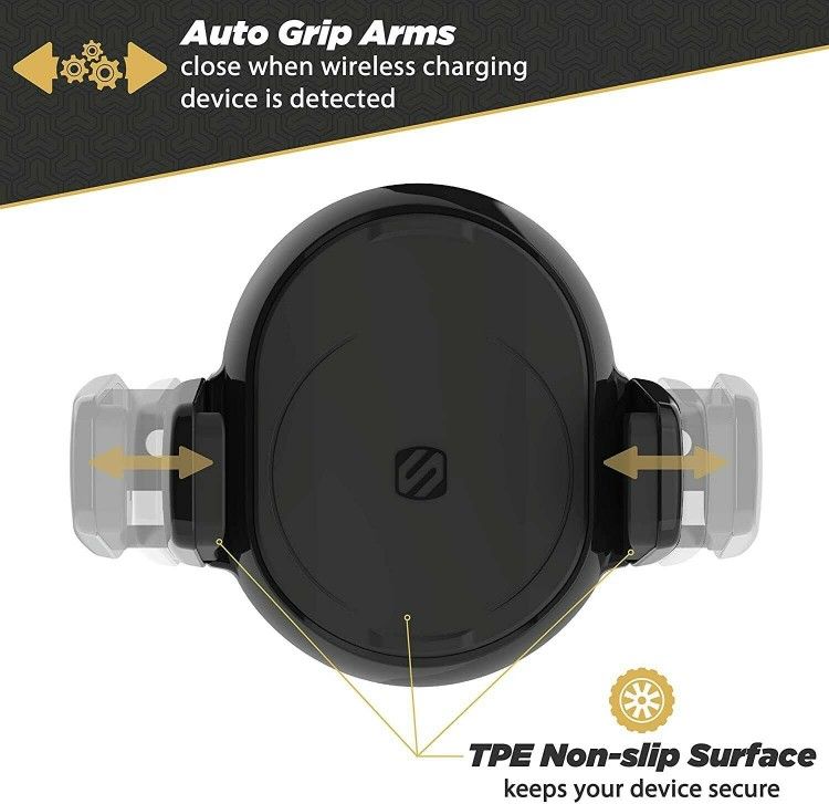 Scosche - MagicGrip Extendo Telescoping Sense & Grip Wireless Charging Mount