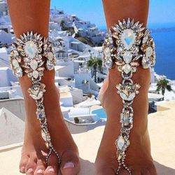 Anklets - Bejeweled Crystal Anklets  Thumbnail