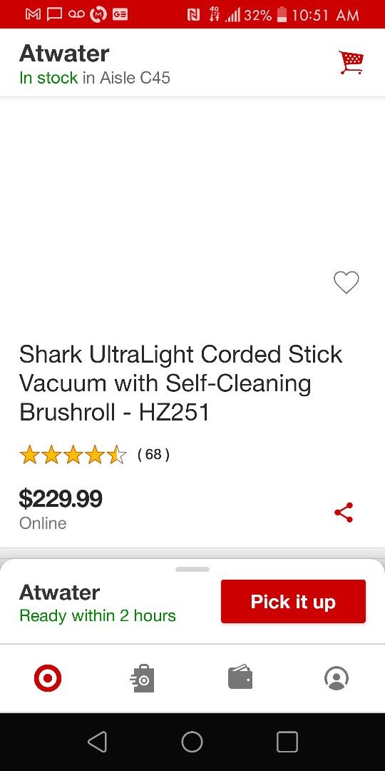 SHARK ultralight Vacuum
