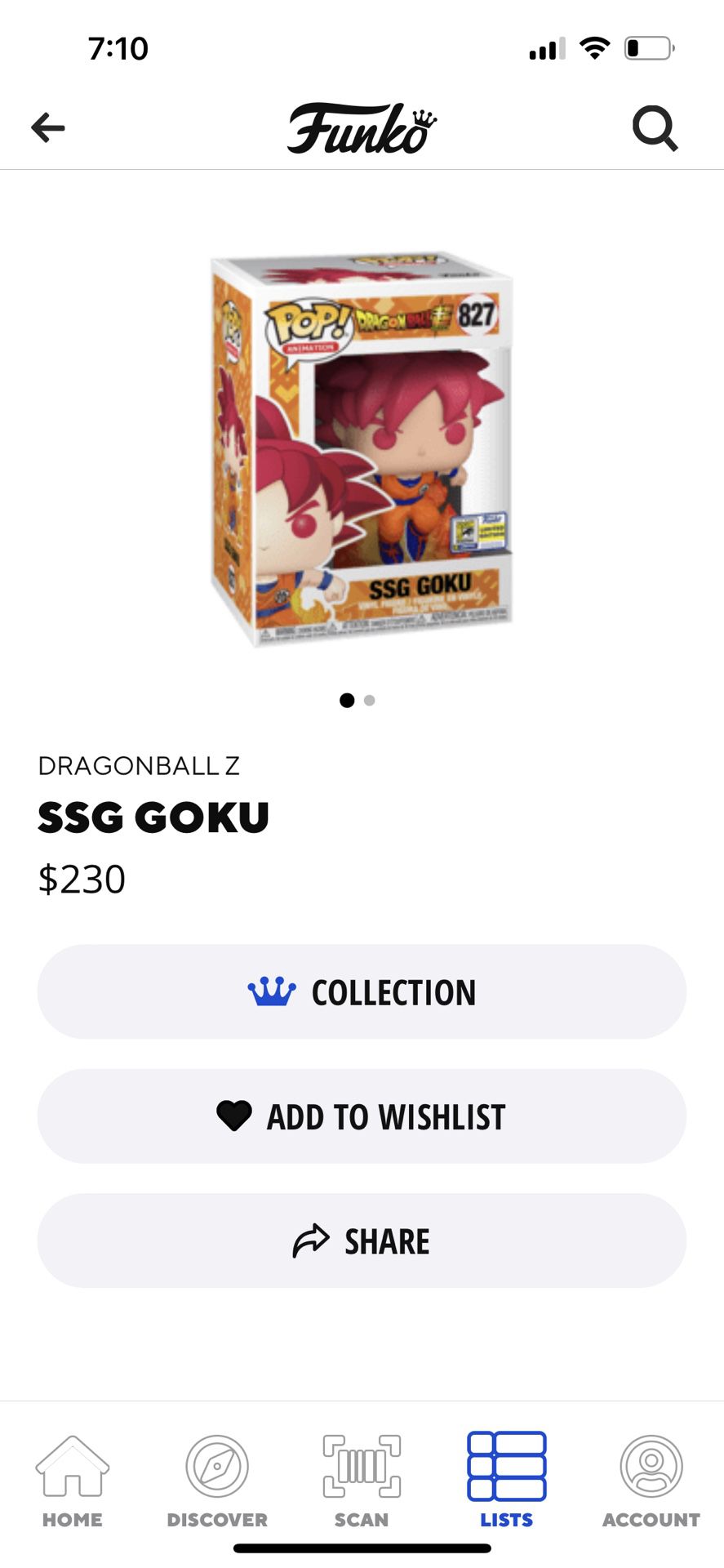 Super Saiyan God Goku (2020 San Diego Comic Con Exclusive)