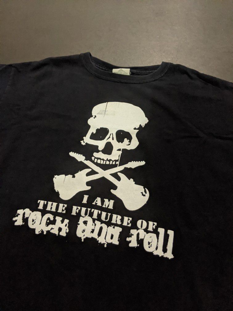 Ladies. Small. Youth. Extra Large.  Official Rock N Roll Hall of Fame shirt.  "I am the future of Rock and Roll"