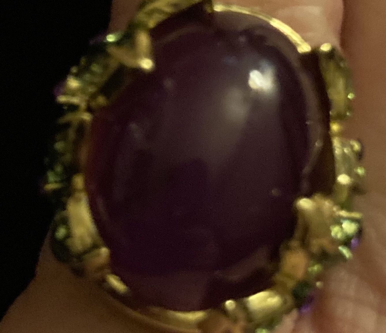Ring Size 5 With Purple Stone
