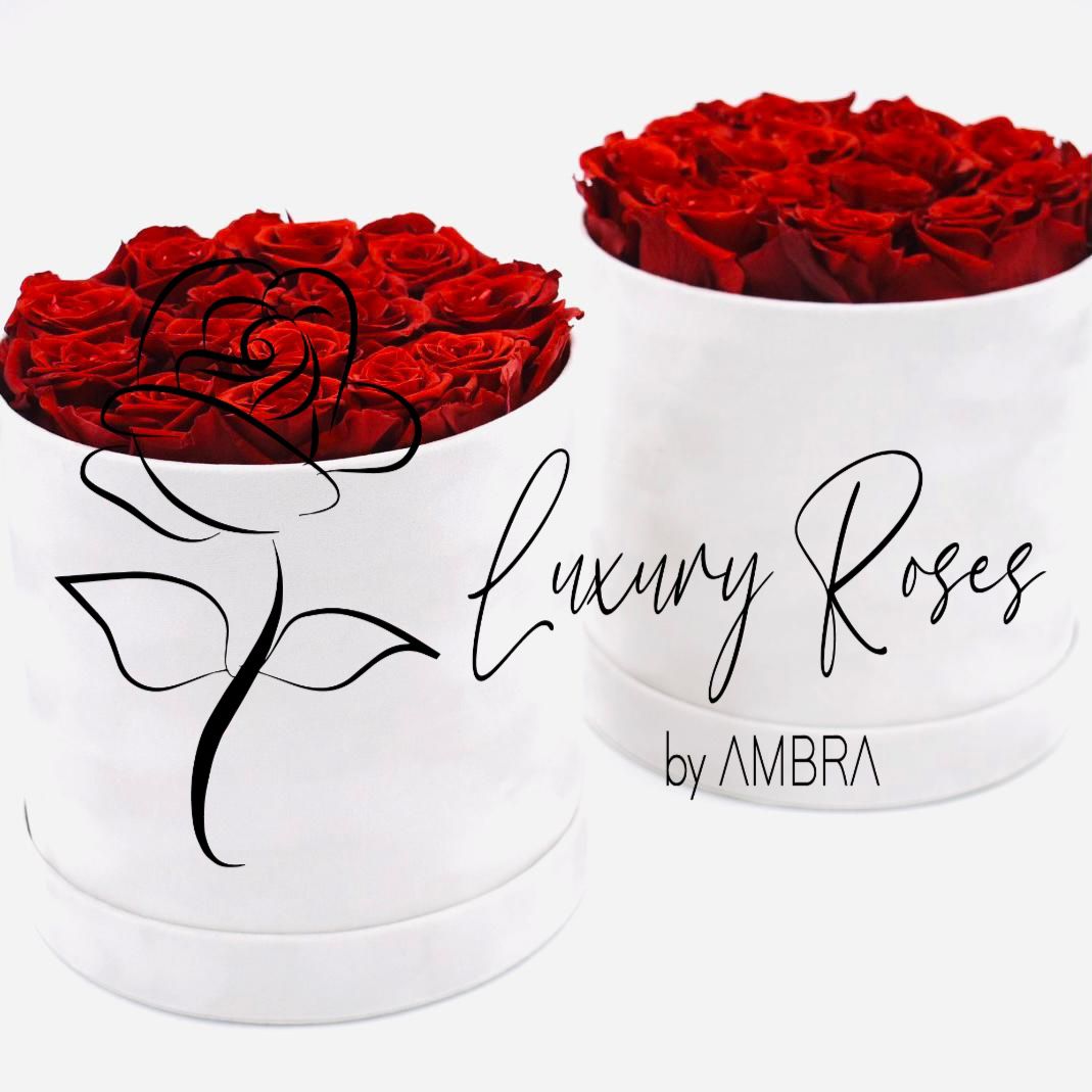 Red roses white velvet Box Eternal Box Roses bucket Gift Real Preserved Flowers Anniversary Birthday Present Luxury immortal rose