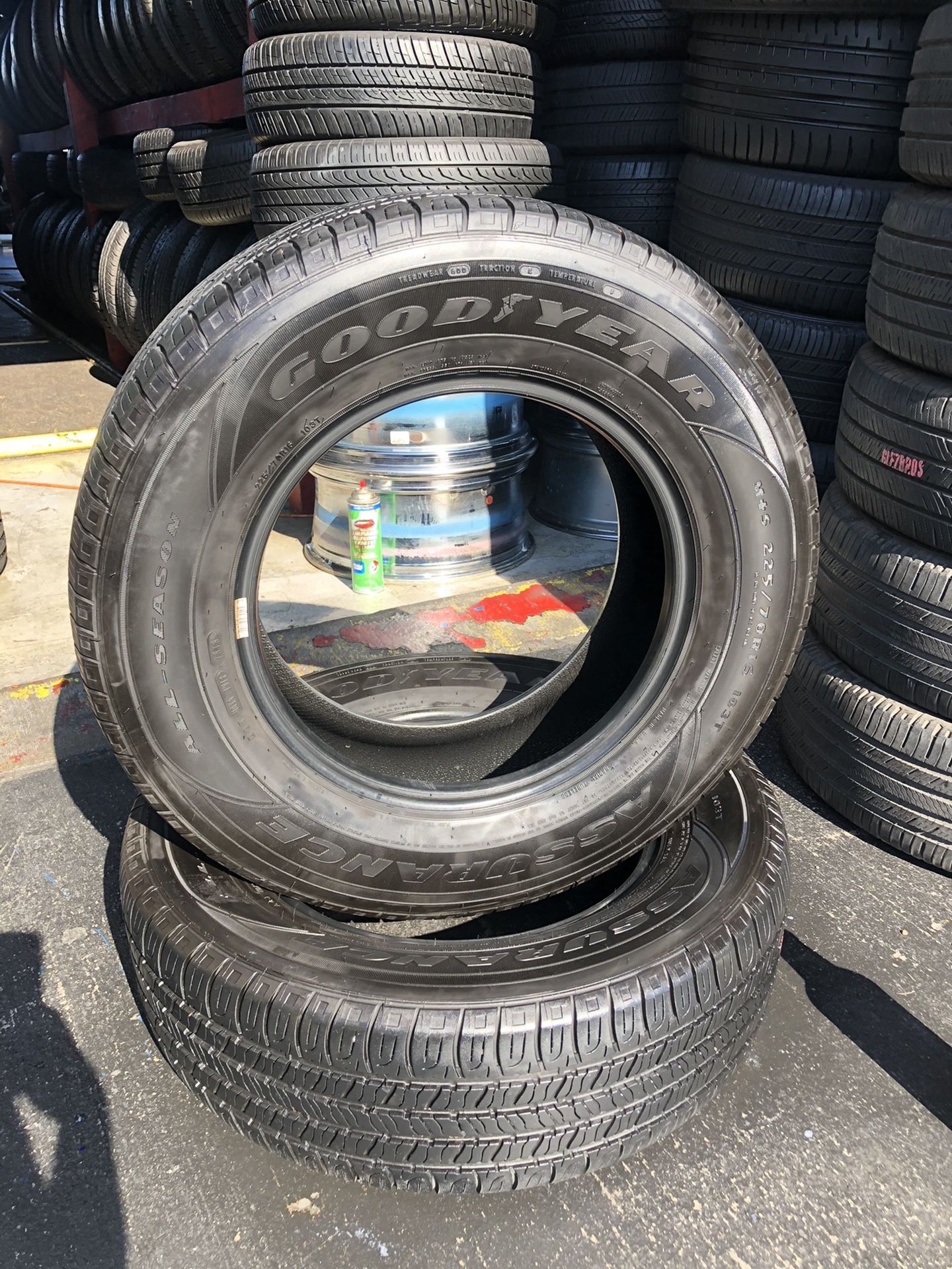 2 GOODYEAR TIRES 225/70/16 FREE MOUNT AND BALANCE for Sale in Anaheim