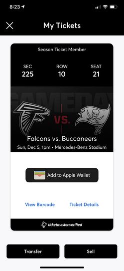 Falcons Tickets For Sale!! Thumbnail