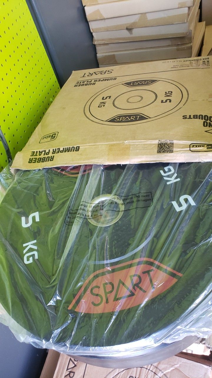 Olympic Rubber Bumper Plates - 5kg / 10lb