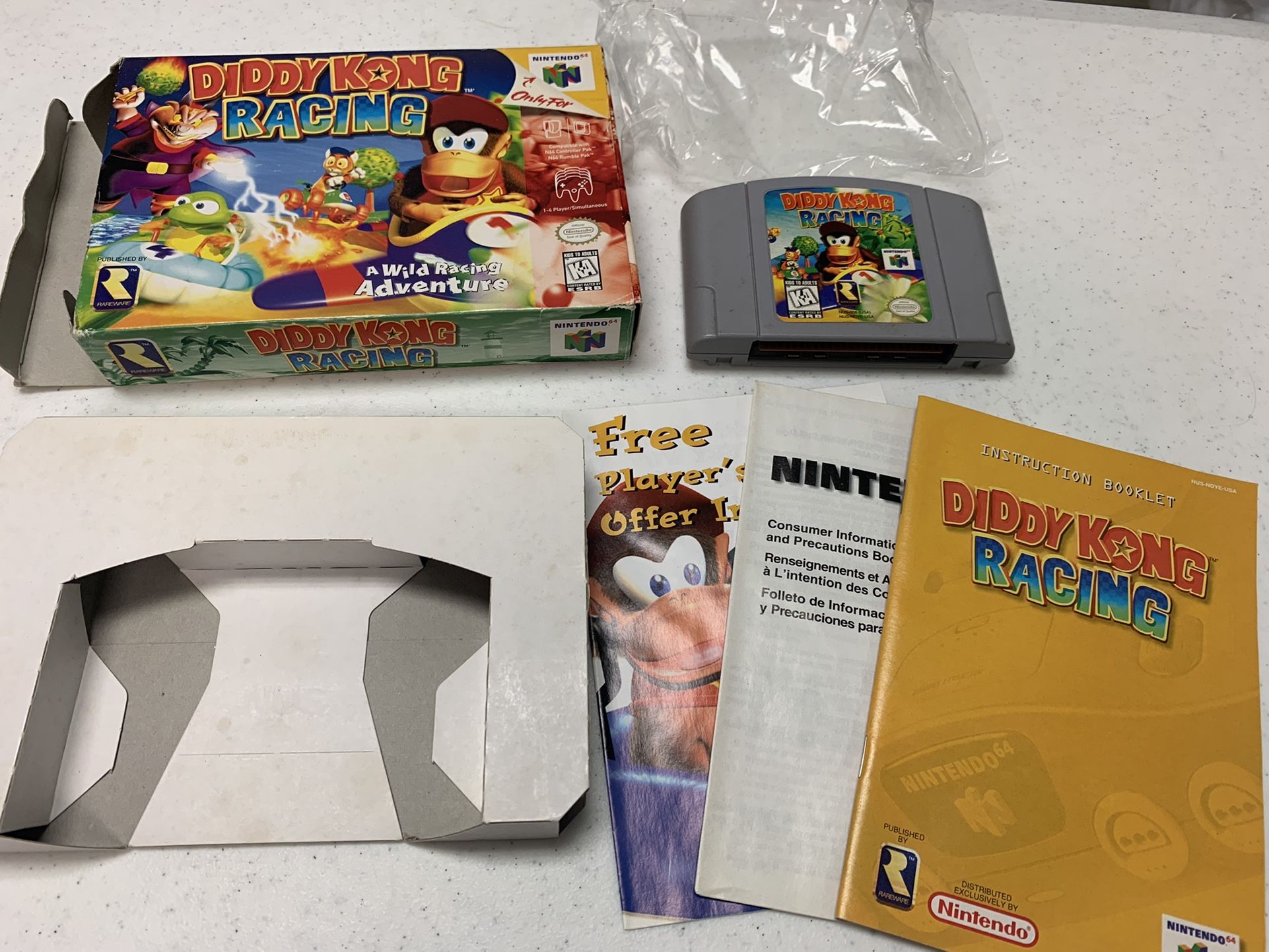 Nintendo 64 Games CIB Diddy & Excitebike