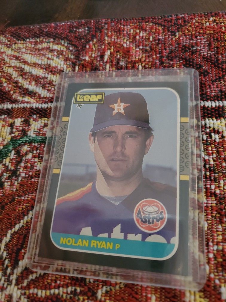 Nolan Ryan 1987 Leaf Baseball Card
