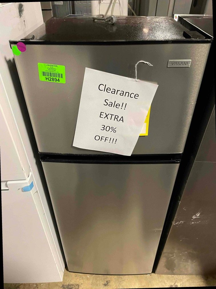 Vissani mdff7ss 7 1 cu ft top freezer refrigerator for sale in san