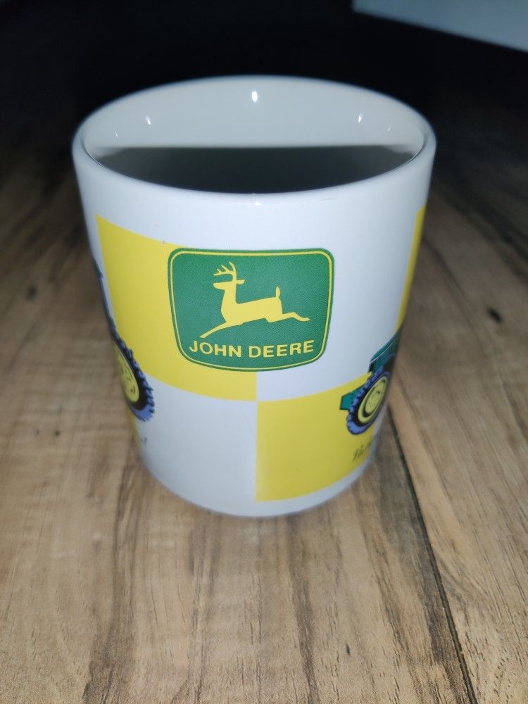 John Deere Tractor Mug Coffee Cup 12oz Licensed Product Nothing Rides Like Deere