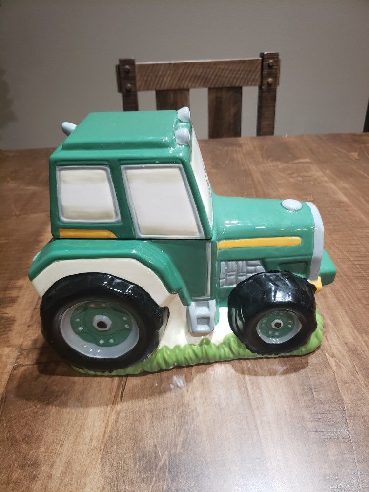 Tractor Cookie Jar