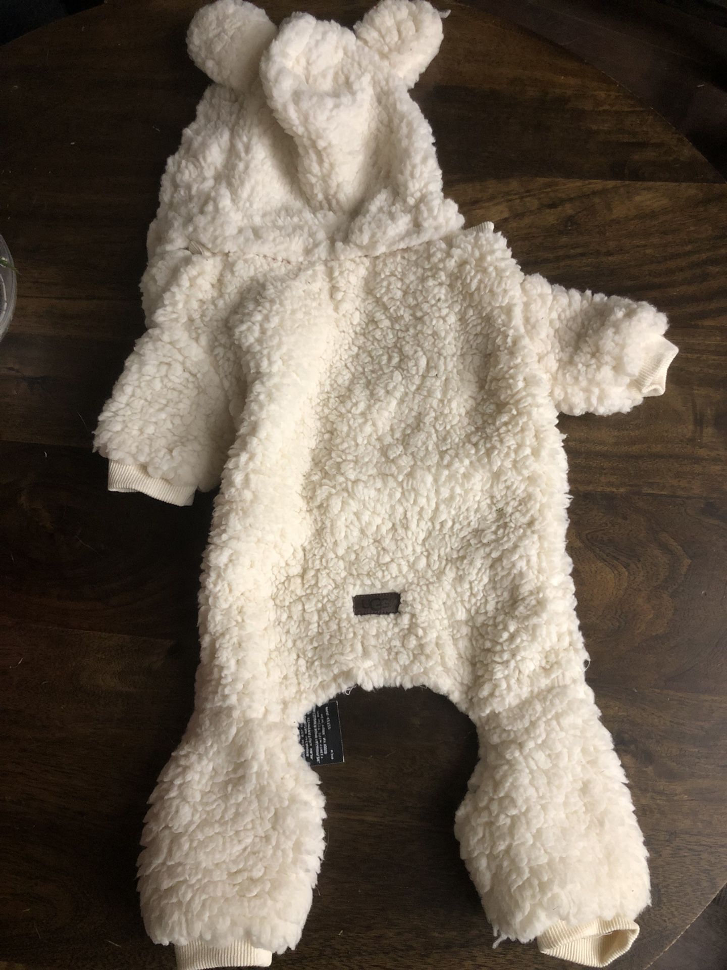 Ugg Dog Sherpa Coat/Costume Removeable Hood Size Medium
