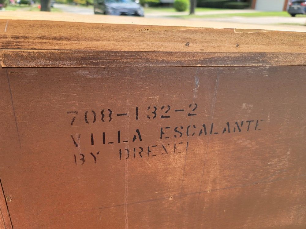 DREXEL VILLA ESCALANTE SPANISH MEDITERRANEAN STYLE TRIPLE DRESSER78x20x31