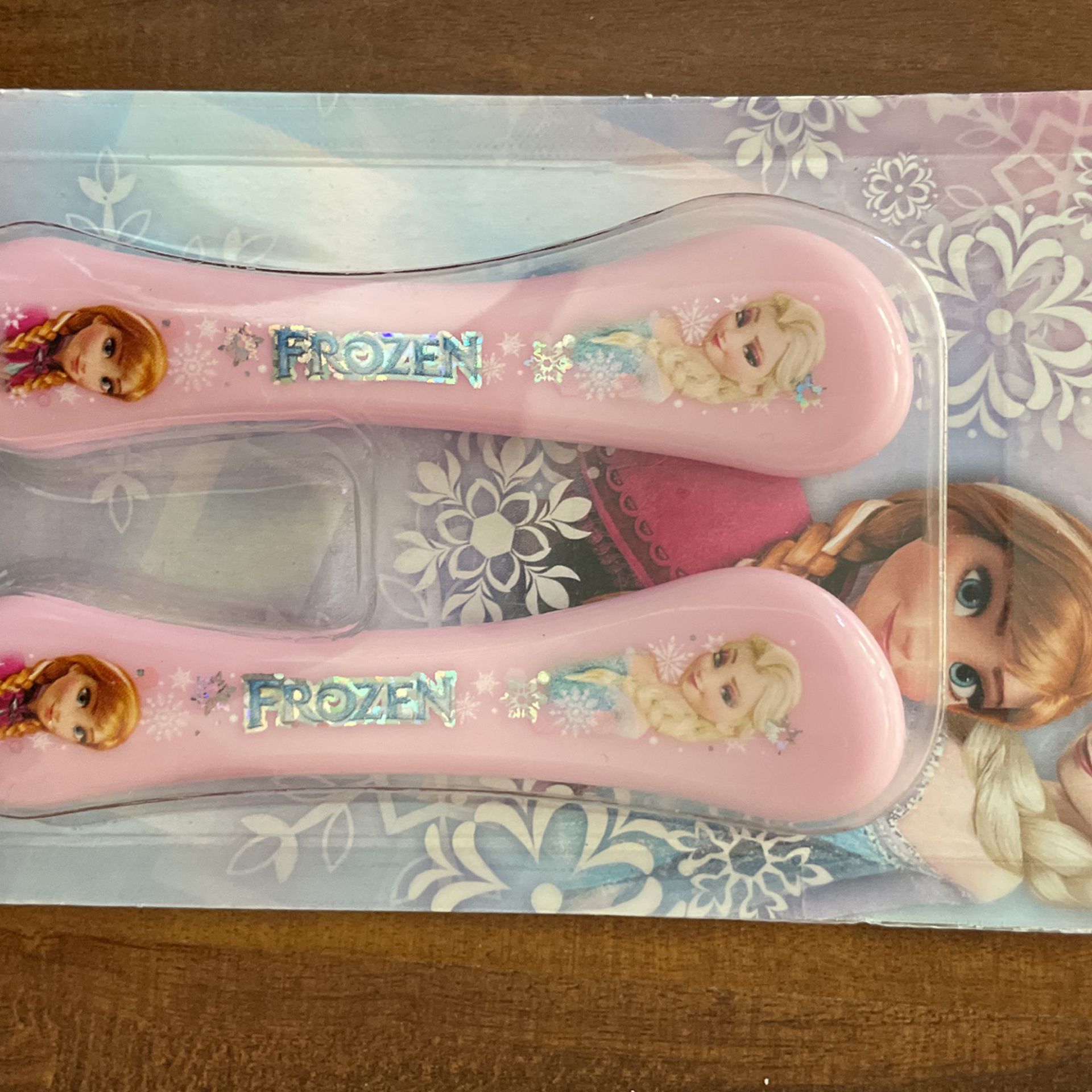 Disney frozen Elsa Anna Spoon Fork Utensils Pink Set