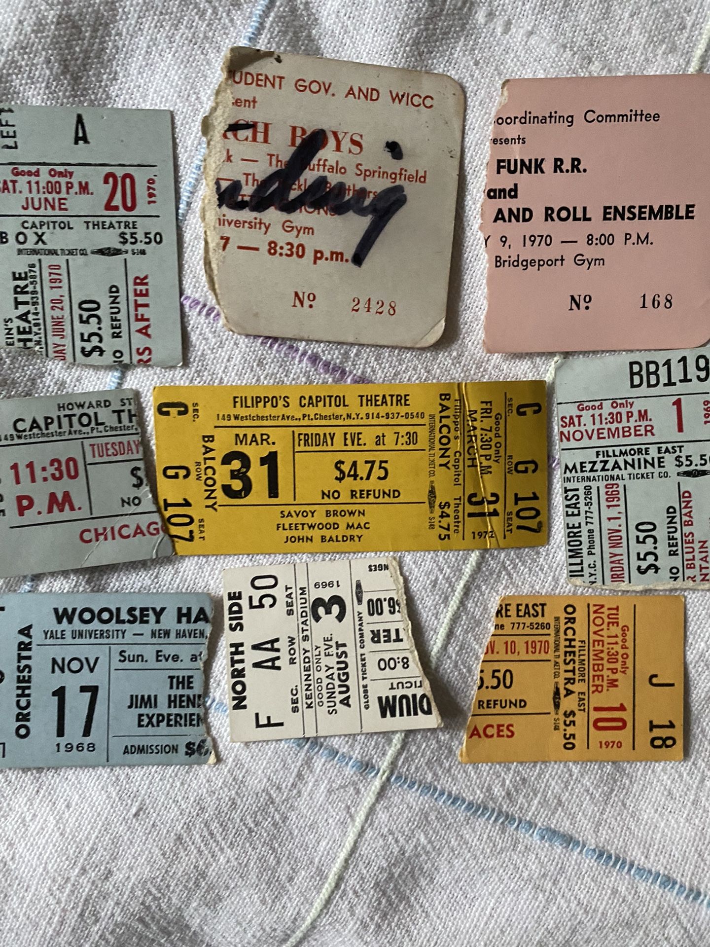 Fillmore East Programs And Concert tickets