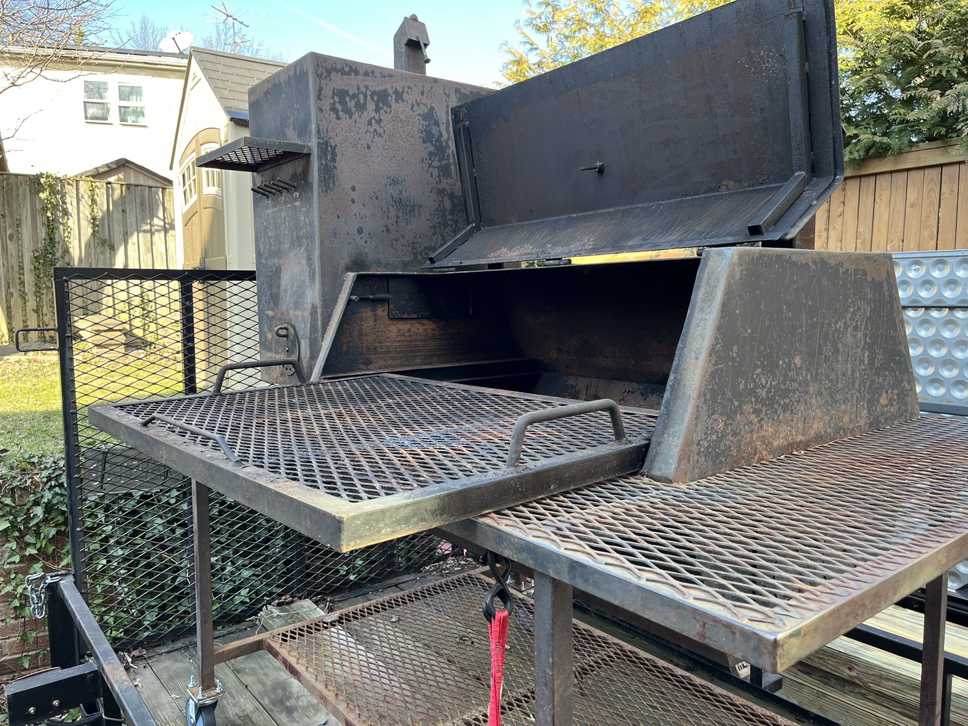 BBQ Pit / Grill / Smoker and Trailer 