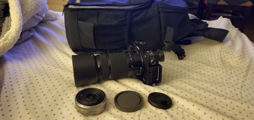 Sony A6500 4K VIDEO CAM WITH 2.8/16 AND 55/210 LENS