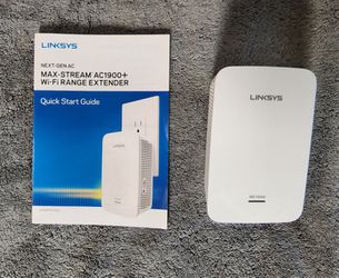 Linksys  AC5400 Wireless Router + max stream AC1900 wifi range extender Thumbnail