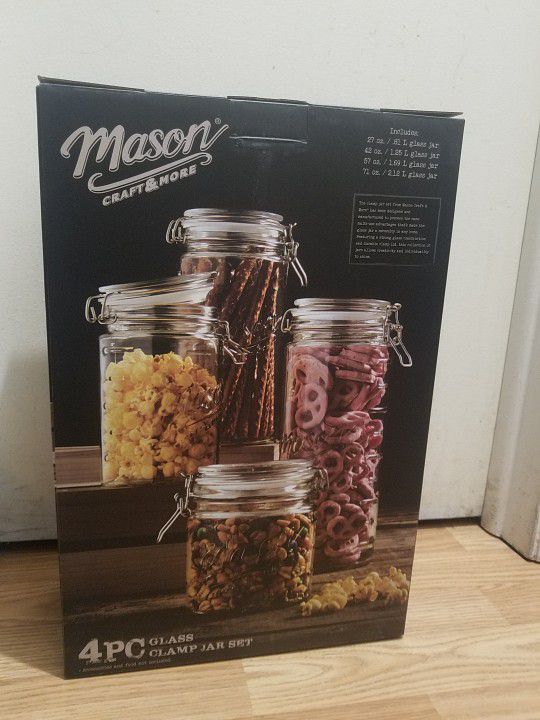 Mason Craft & More 4-pc. Preserving Clamp Jar Set


