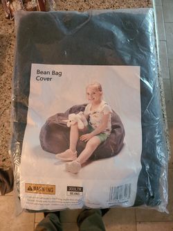 Bean Bag Cover 38" Dark Black Thumbnail