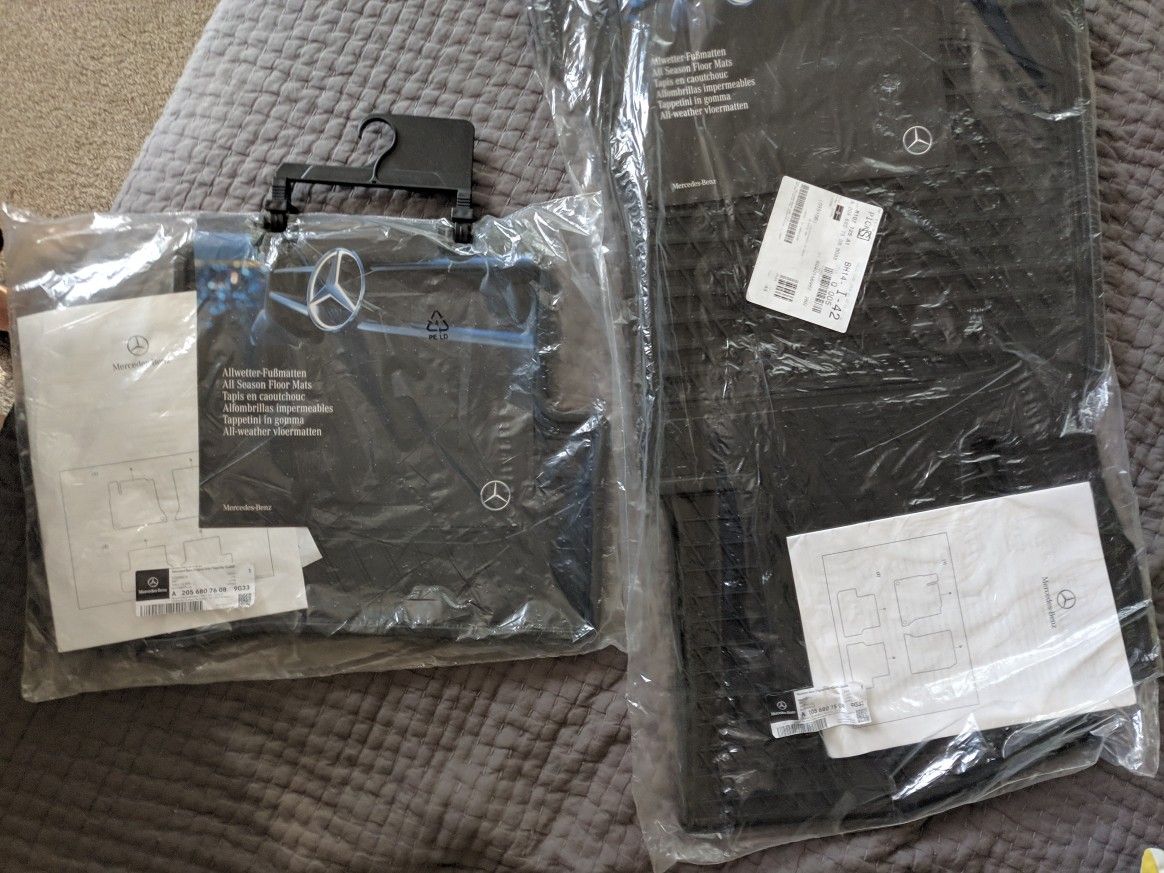 Mercedes C(contact info removed)-2020 Original Floor Mats