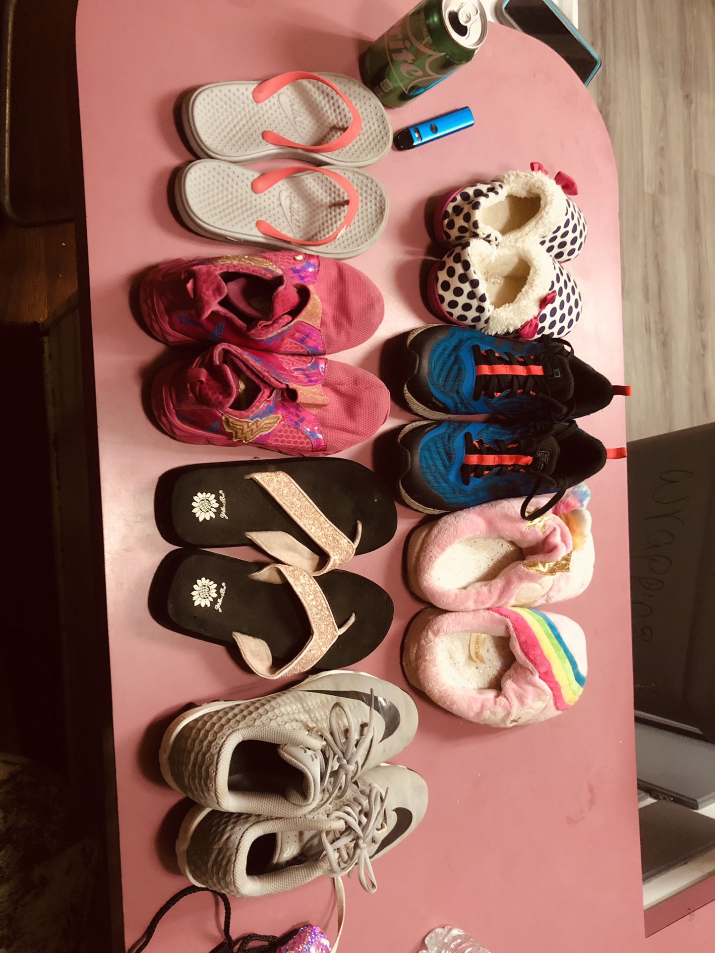 assorted children/teen shoes
