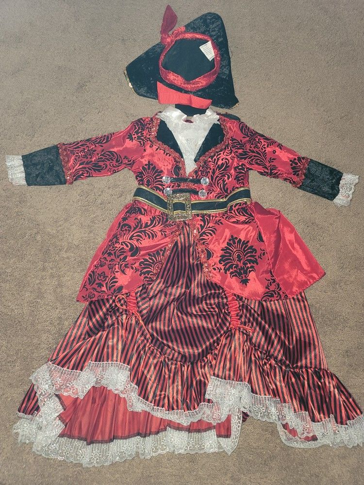 Disfras De Pirata Para Niña Size 3-4 Años