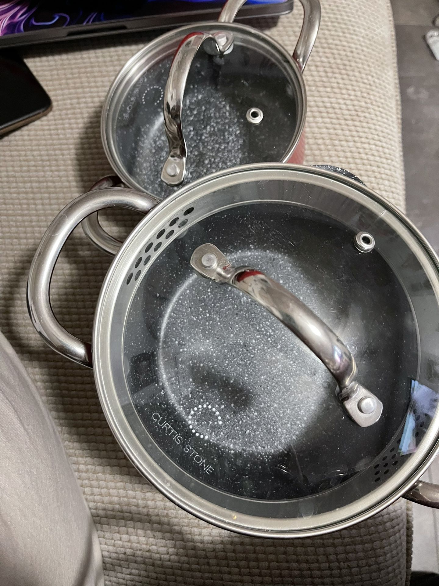Curtis stone pots and pans 7 with lids