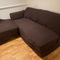 Faux Leather Sectional Sofa  Thumbnail
