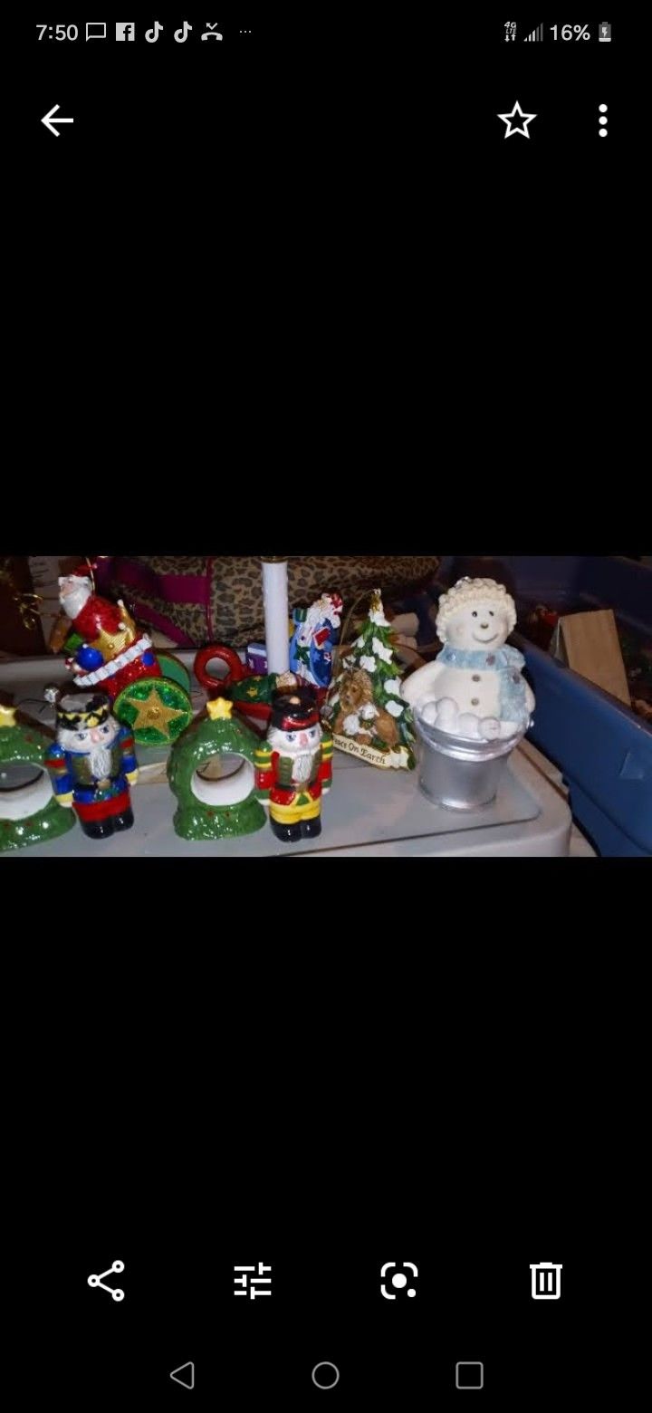 Assorted Christmas decorations