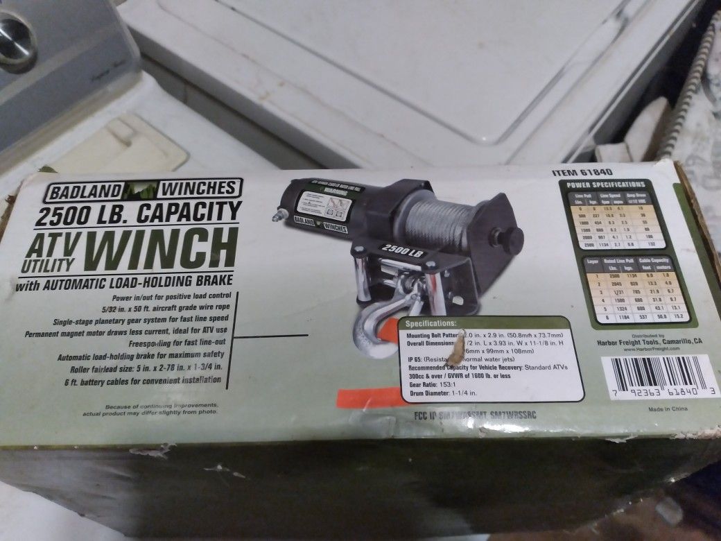 BADLAND WINCHE (Brand New Never Used.)