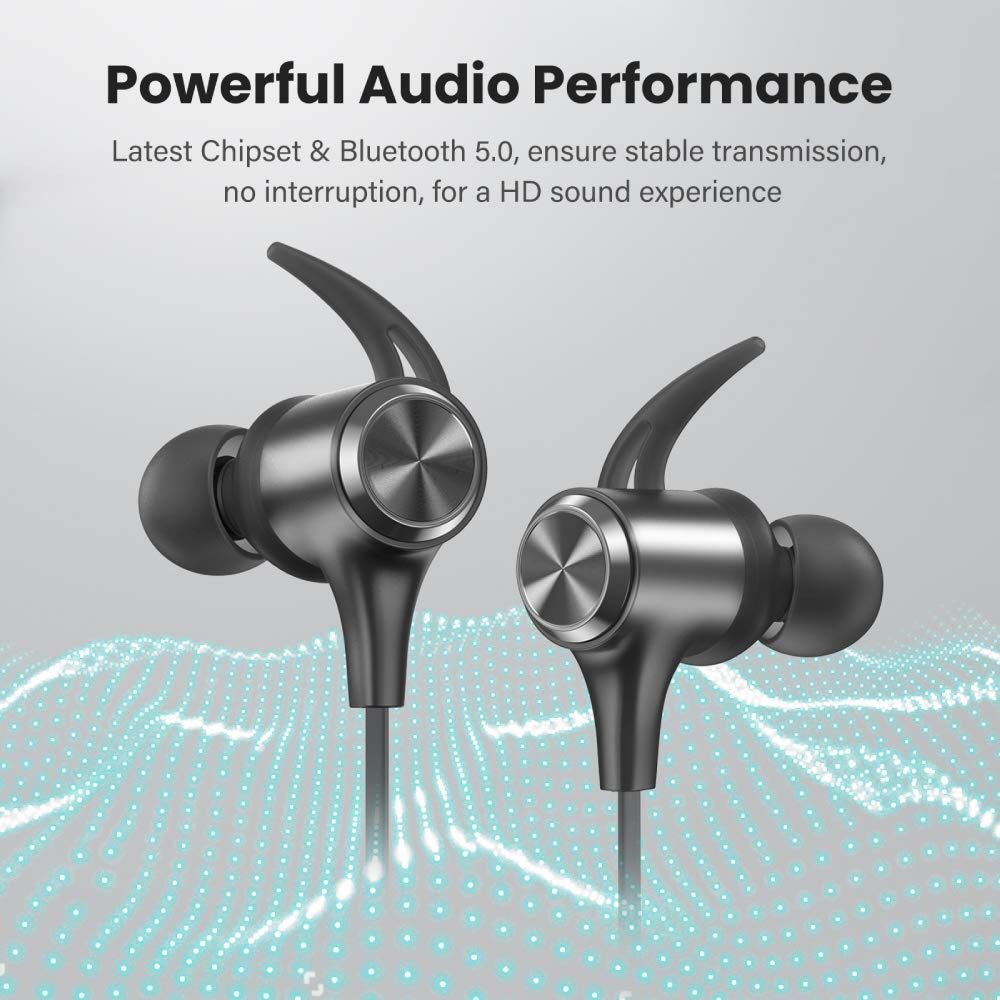 Boltune Wireless Headphones Bluetooth 5.0 IPX7 Waterproof Sports Earbuds SB10