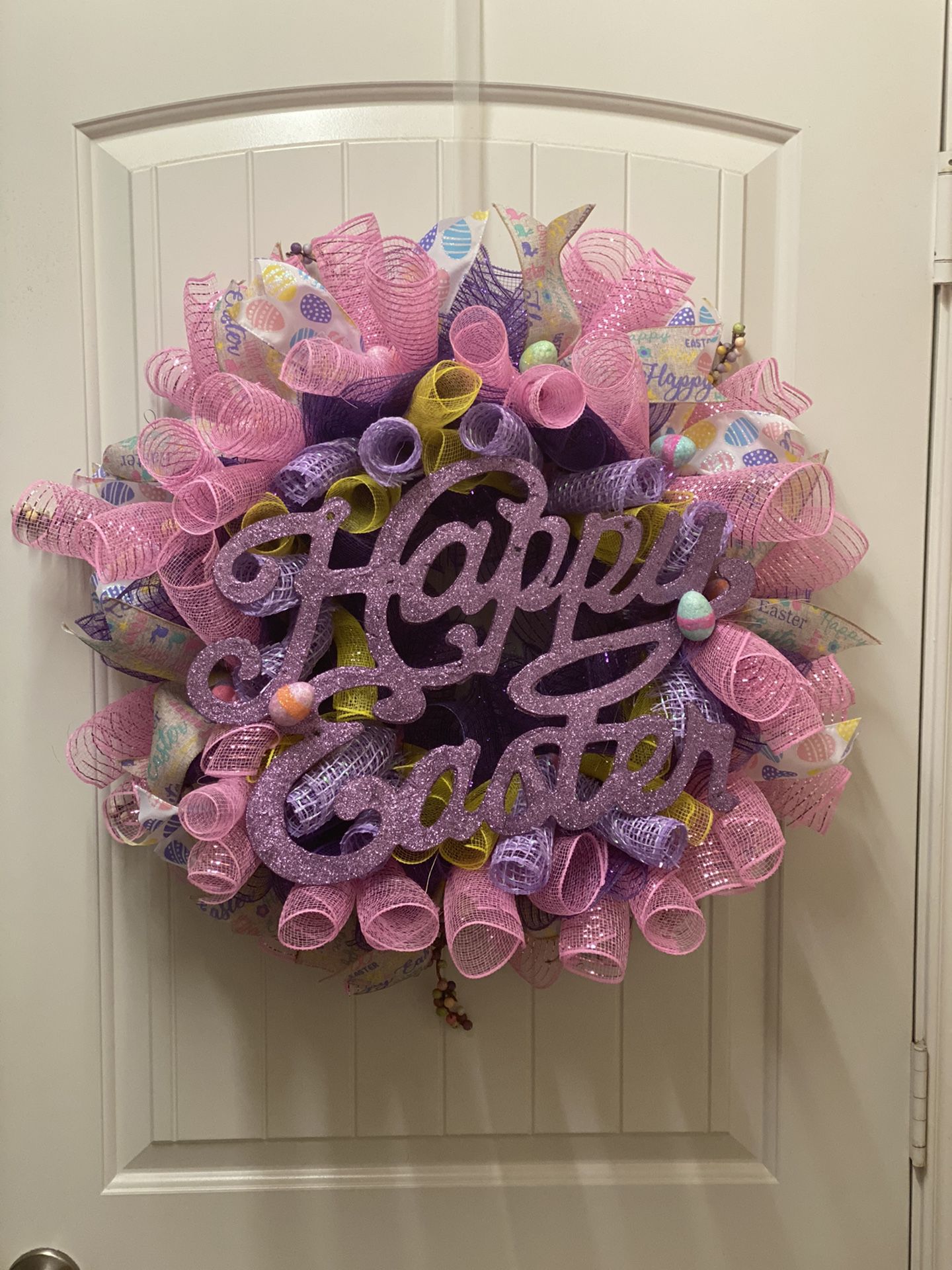 18’ Easter Deco Mesh Wreath 