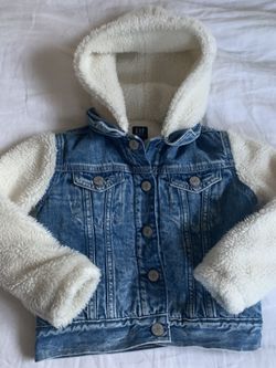 Brand New W/ Tags Toddler Gap Warm Jean Jacket Size 4-5 Thumbnail