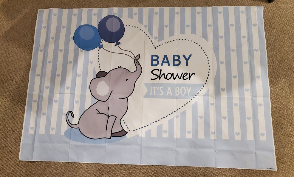 Vinyl baby boy shower sign